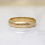 Classic Size 10 14k Gold Half Round Wedding Band