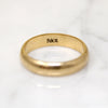 Classic Size 10 14k Gold Half Round Wedding Band