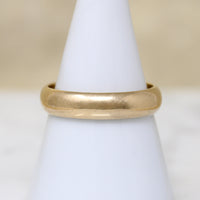 Classic Size 10 14k Gold Half Round Wedding Band