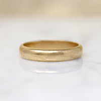 Timeless Half Round 14k Gold Band Size 9.75