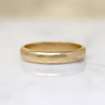Timeless Half Round 14k Gold Band Size 9.75