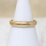 Timeless Half Round 14k Gold Band Size 9.75