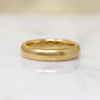Signed Hartdegen Size 7 Heavy 18k Gold Band