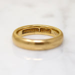 Signed Hartdegen Size 7 Heavy 18k Gold Band