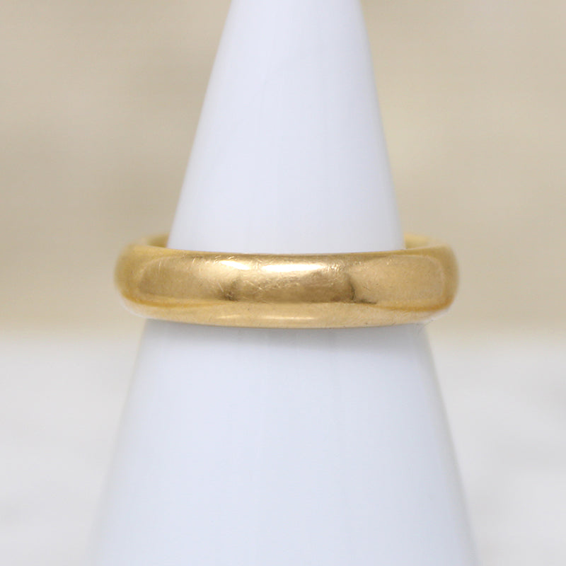 Signed Hartdegen Size 7 Heavy 18k Gold Band