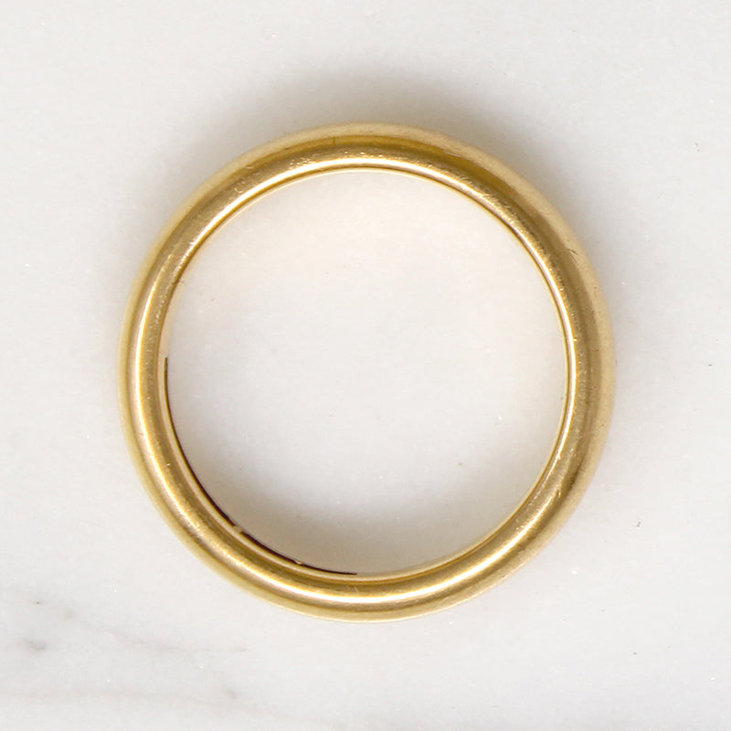 Signed Hartdegen Size 7 Heavy 18k Gold Band