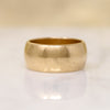 Extra Wide Mid Century 14k Gold Cigar Band