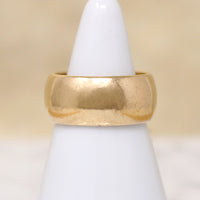 Extra Wide Mid Century 14k Gold Cigar Band