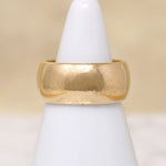 Extra Wide Mid Century 14k Gold Cigar Band