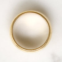 Extra Wide Mid Century 14k Gold Cigar Band