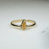 Fancy Orange Pear Diamond Solitaire