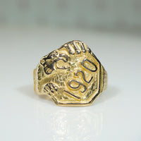 Gold Lion Ring Dated 1920