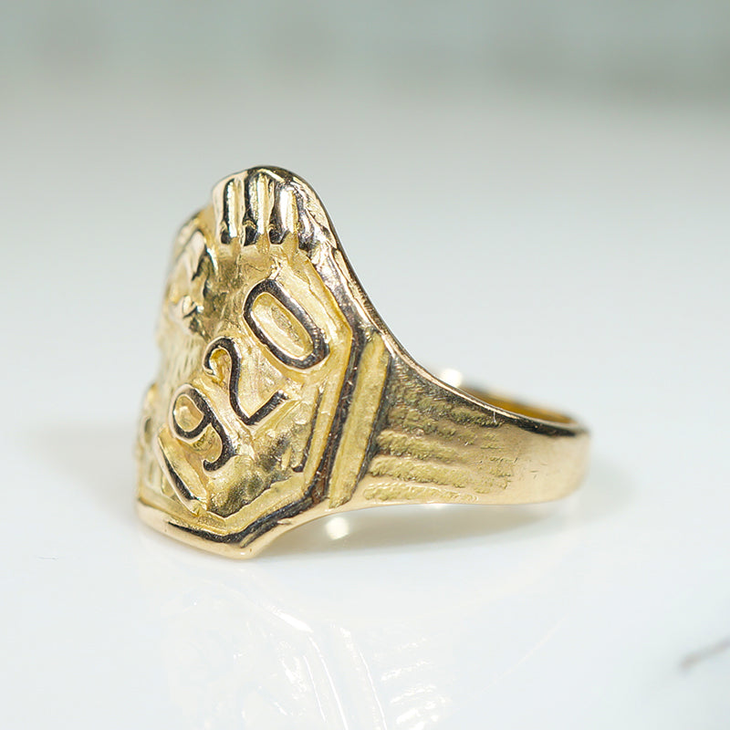 Gold Lion Ring Dated 1920