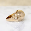 14k Gold Dome Ring with Retro Details
