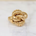 Twist Within a Twist 18k Gold Retro Ring