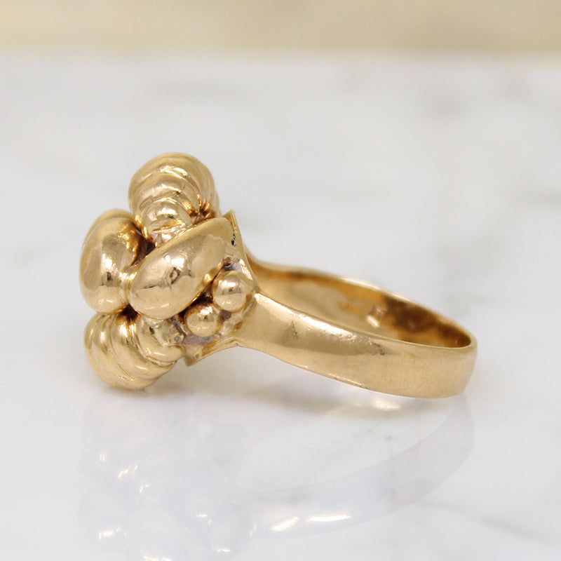Twist Within a Twist 18k Gold Retro Ring