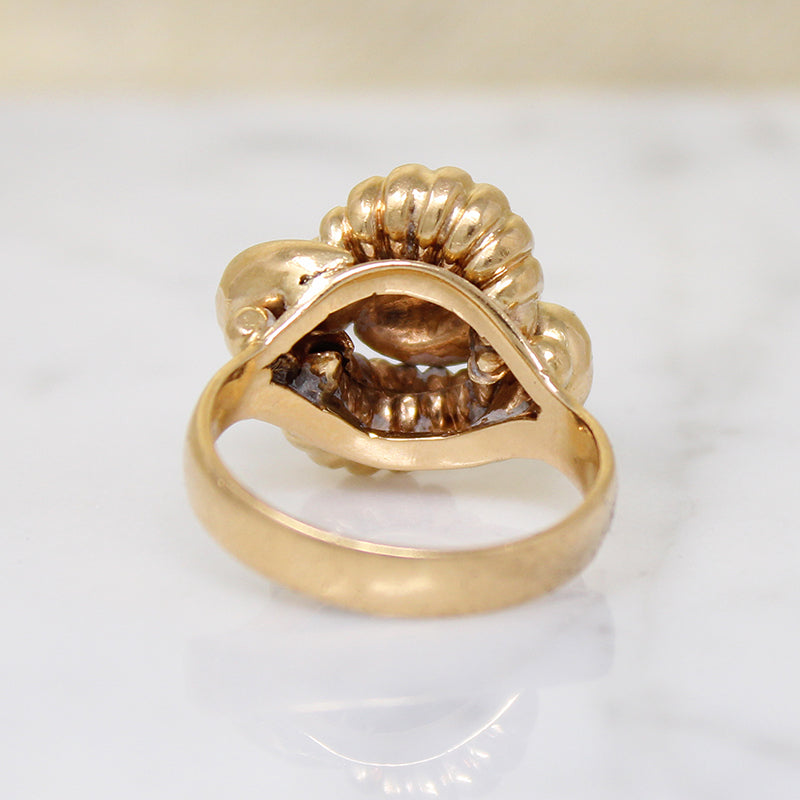 Twist Within a Twist 18k Gold Retro Ring