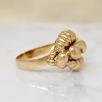 Twist Within a Twist 18k Gold Retro Ring