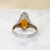 Smouldering Citrine in Sinuous Filigree Ring