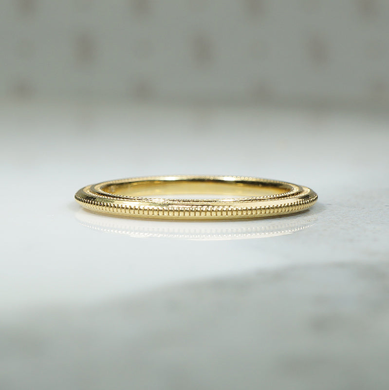 Unique Vintage 18k Yellow Gold Bands
