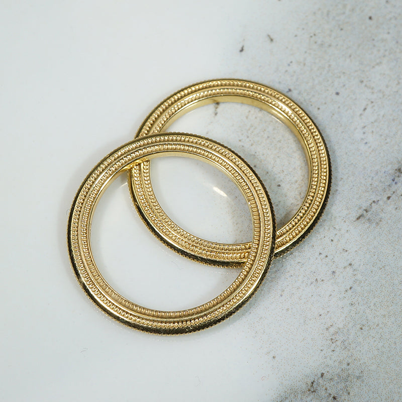Unique Vintage 18k Yellow Gold Bands