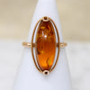 Graceful Russian Amber Mid Century Ring