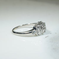 Platinum Vintage 1930s Old European Diamond Ring