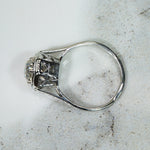 Vintage Belias Filigree OMC Diamond Solitaire