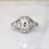 Magnificent Edwardian Diamond & Platinum Dome Ring