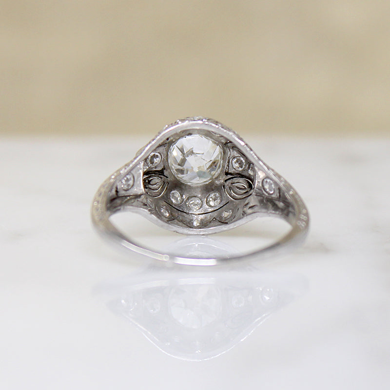 Magnificent Edwardian Diamond & Platinum Dome Ring