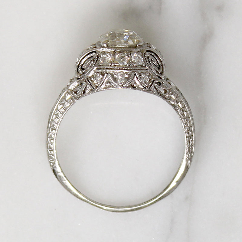 Magnificent Edwardian Diamond & Platinum Dome Ring