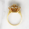 Fantastic Firework Diamond & Gold Cluster Ring