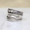 Unusual Sterling "Stack" Ring by Shablool Didae
