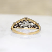 Rare Belle Époque 1.08ct Old Euro Cut Diamond Ring 