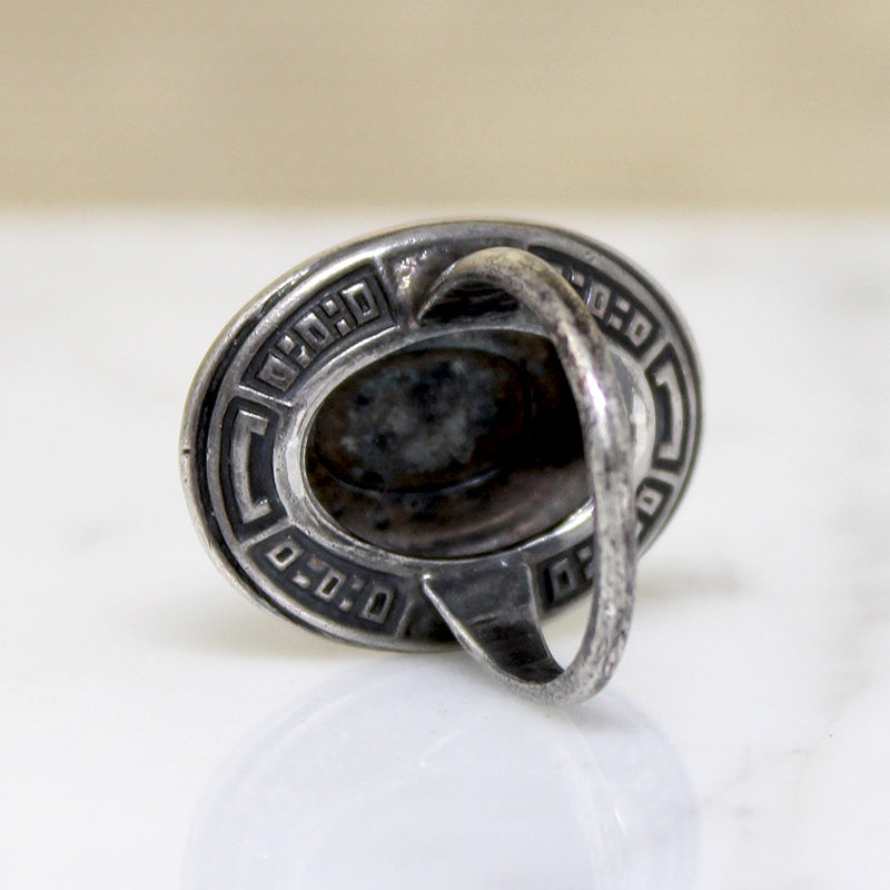 Glittering Marcasite & Sterling Silver Art Deco Ring