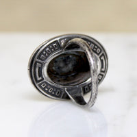Glittering Marcasite & Sterling Silver Art Deco Ring