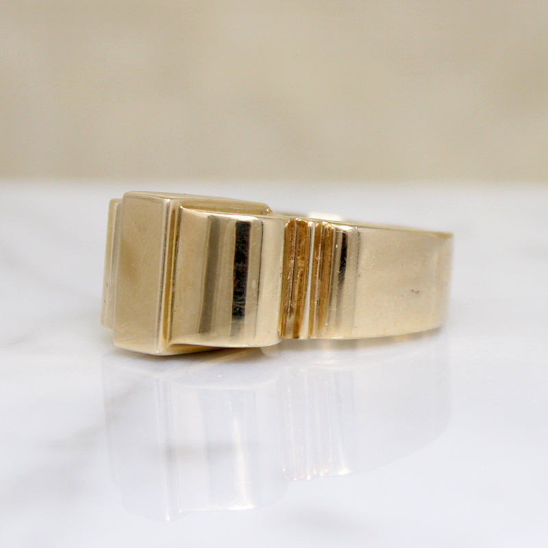 Monumental Keyhole Door Statement Ring