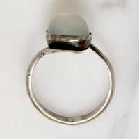 Lambent Moonstone in Sterling SIlver Bypass Ring