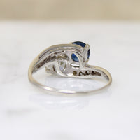 Romantic Sapphire & Diamond Toi et Moi Ring