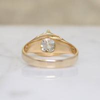 Magnificent 1.29ct Old Euro Cut Diamond in Victorian Solitaire