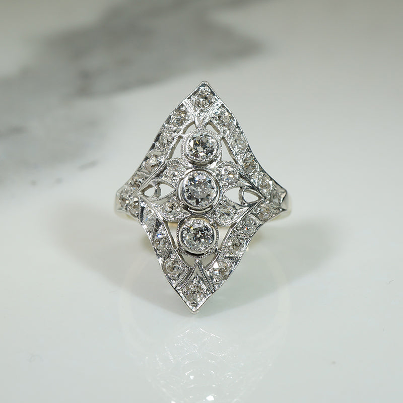 Stunning Edwardian OMC Diamond Ring