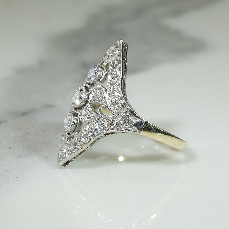 Stunning Edwardian OMC Diamond Ring
