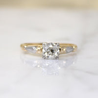 Title
Sculpted Two-Tone Old Euro Diamond Engagement Ring
