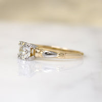 Title
Sculpted Two-Tone Old Euro Diamond Engagement Ring
