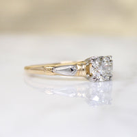Title
Sculpted Two-Tone Old Euro Diamond Engagement Ring
