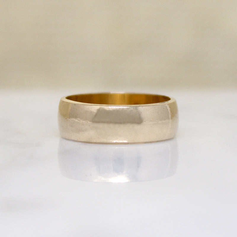 Wide R.M.I. 14k Gold Band Size 4.5