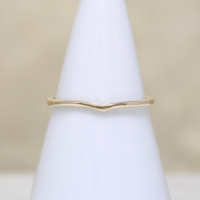 Dainty 14k Gold Contour Band