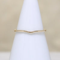 Dainty 14k Gold Contour Band