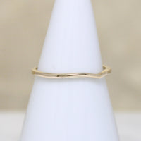 Dainty 14k Gold Contour Band