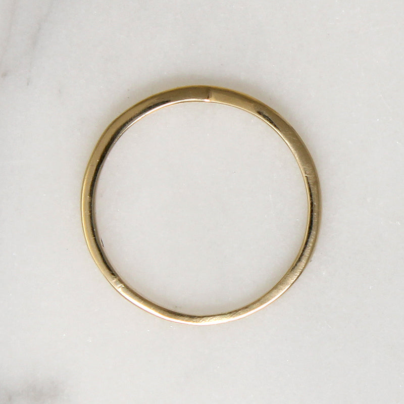 Dainty 14k Gold Contour Band